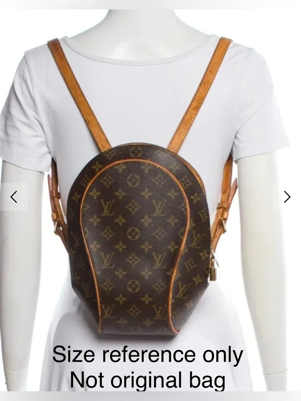 LOUIS VUITTON Vintage Monogram Ellipse Sac a Dos Backpack W/Lock & Dust bag